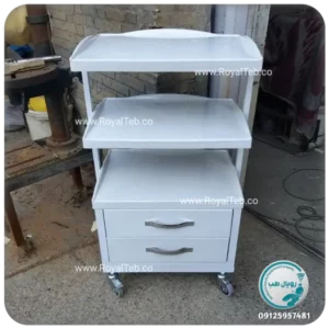 ترالی زیبایی دو کشو RT11 (رویال طب)