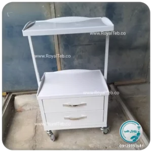 ترالی زیبایی دو کشو RT10 (رویال طب)