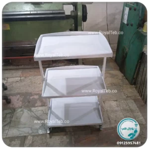 ترالی زیبایی سه طبقه RT01 (رویال طب)