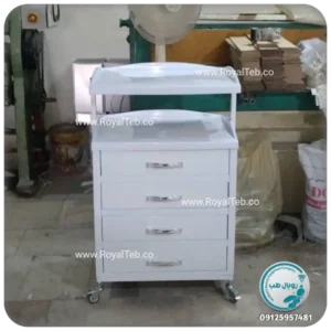 ترالی زیبایی چهار کشو RT20 (رویال طب)