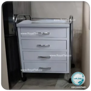 ترالی پانسمان چهار کشو TP07 (رویال طب)