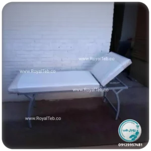تخت معاینه پایه نیم هلالی سرتاشو TNH02 (رویال طب)