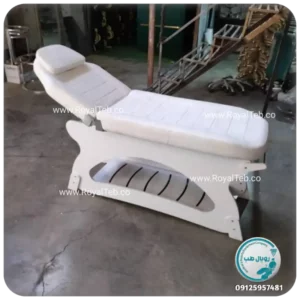 تخت پایه چوبی سرتاشو TPW01 (رویال طب)