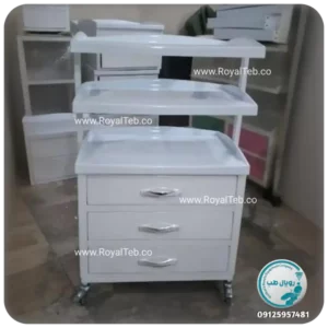 ترالی زیبایی سه کشو RT19 (رویال طب)