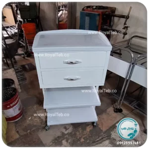 ترالی زیبایی دو کشو RT14 (رویال طب)